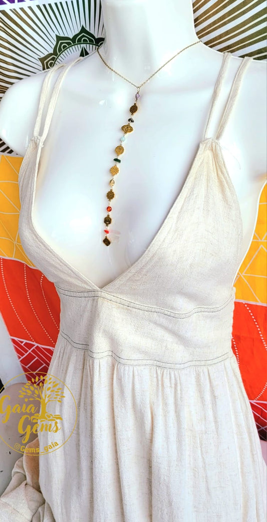 Alineación Sagrada: Collar de los 7 Chakras y Símbolos