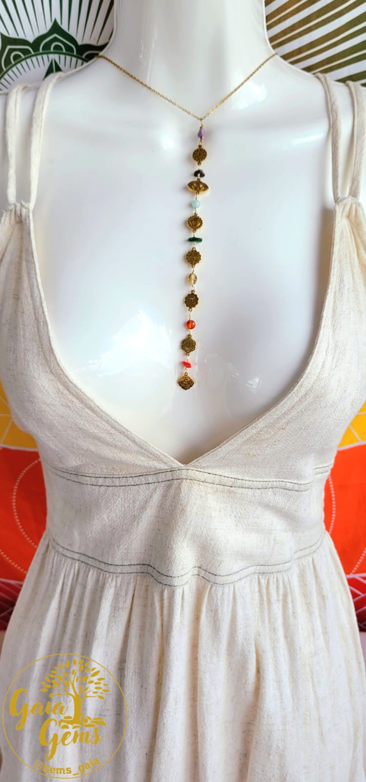 Alineación Sagrada: Collar de los 7 Chakras y Símbolos